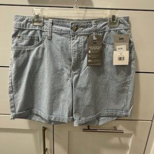 Lee Pinstripe Ladies Shorts NWT